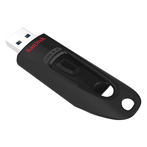 SanDisk Ultra USB 3.0 Flash- Laufwerk 64 GB (SecureAccess Software, Passwortschutz, Übertragungsgeschwindigkeit von bis zu 130 MB/s) Schwarz