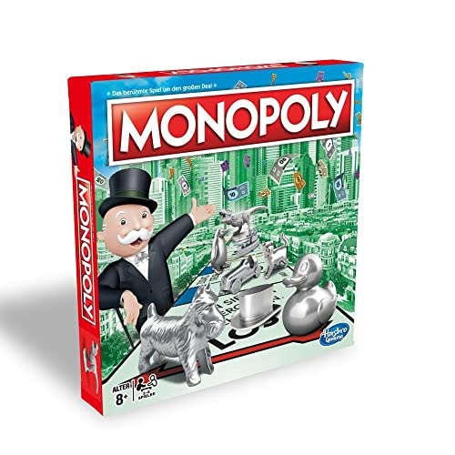 Monopoly Classic, Gesellschaftsspiel für Erwachsene & Kinder, Familienspiel, der Klassiker der Brettspiele, Gemeinschaftsspiel für 2-6 Personen, ab...